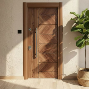 Porte d'entrer en bois ultra moderne